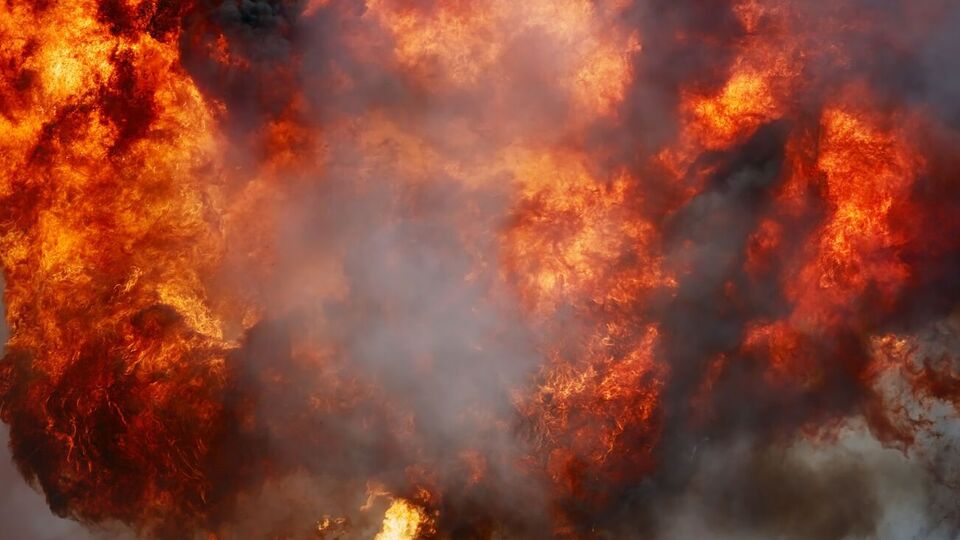 Після атаки безпілотників у Білій Церкві виникла пожежа, відомо про одного постраждалого