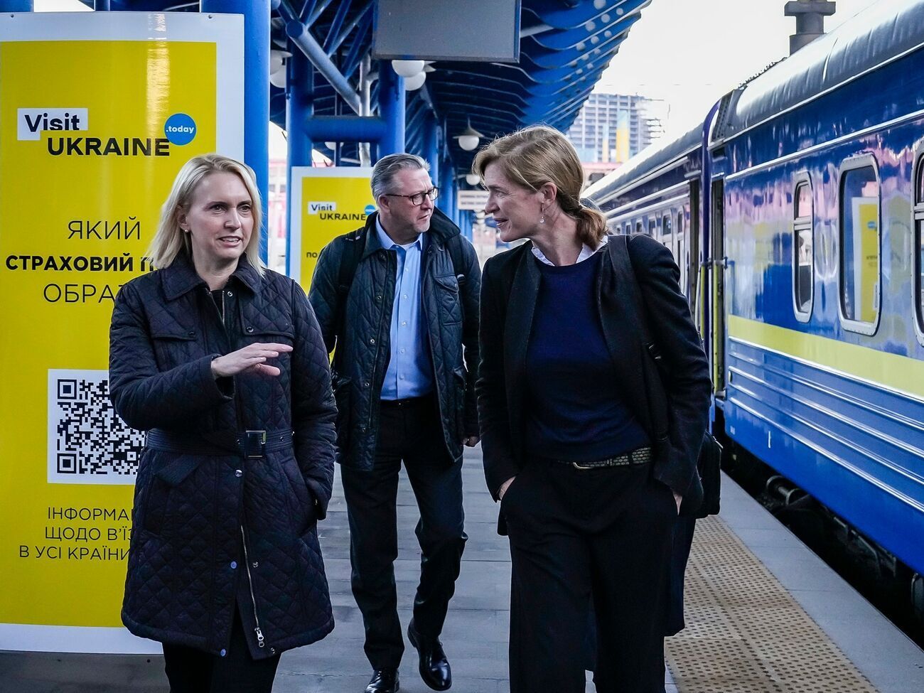 Во время своего пребывания в Киеве Саманта Пауэр (на фото справа) проведет встречи с партнерами