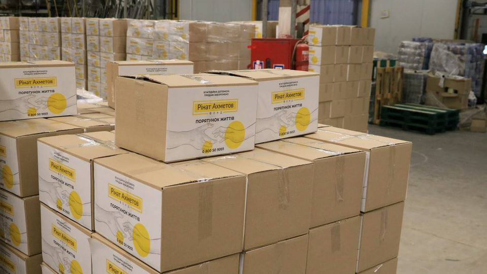 Всего в 2022 году для жителей Украины будет передано полмиллиона наборов с продуктами питания от Фонда