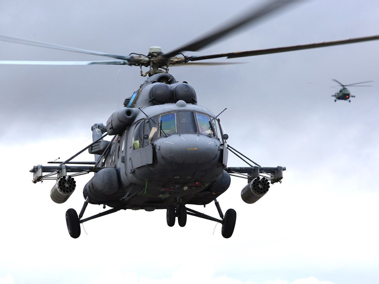 Украинские защитники с начала недели сбили в Донецкой области два российских Ми-8