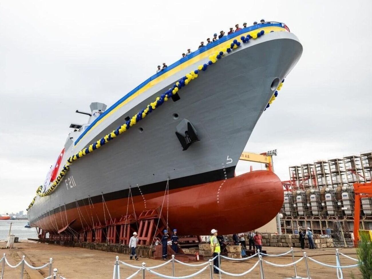 Корвет торжественно&nbsp;сошел на воду в Стамбуле 2 октября