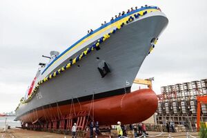Корвет урочисто зійшов на воду у Стамбулі 2 жовтня