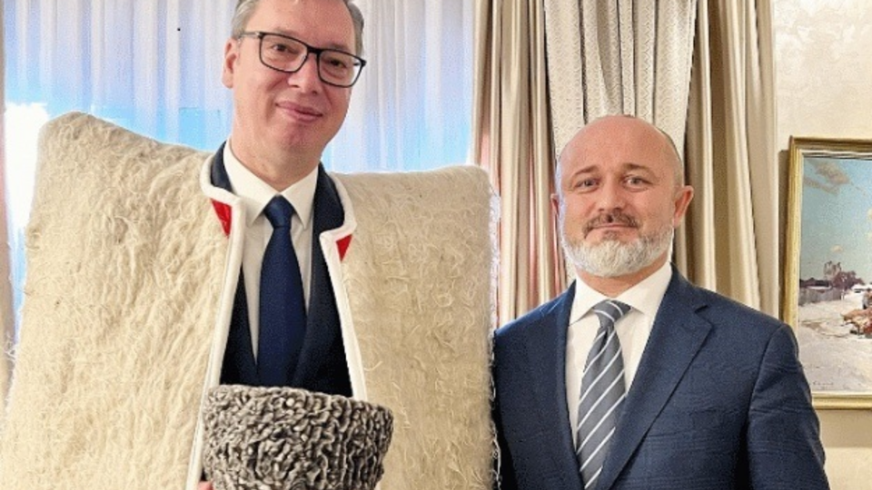 Вучич (слева) назвал Россию и Сербию "братскими народами"