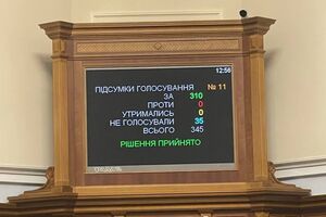 Постанову №8203 на засіданні Ради 16 листопада підтримало 310 народних депутатів, наголосив Железняк