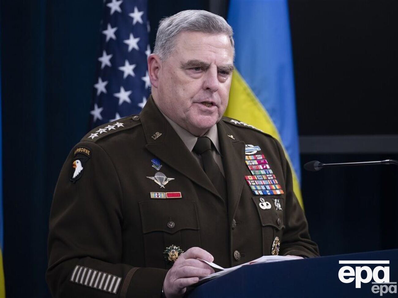 Милли:&nbsp;Все, о чем просит Украина,&nbsp;&mdash; это средства, чтобы сражаться, и мы полны решимости их предоставить