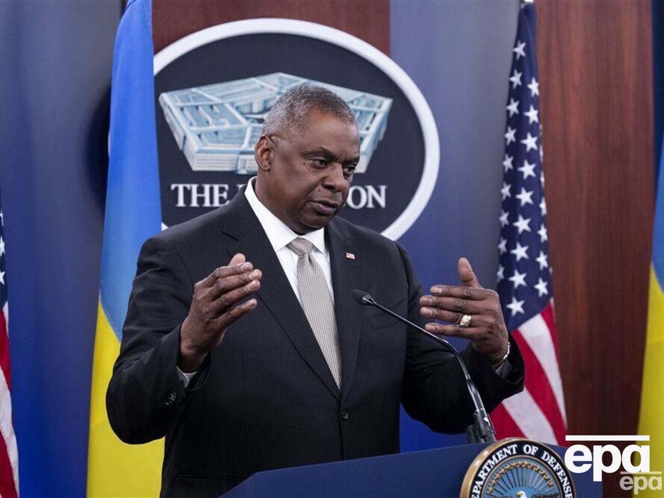 Остин отметил, что предоставленные партнерами системы ПВО спасут жизни украинцев