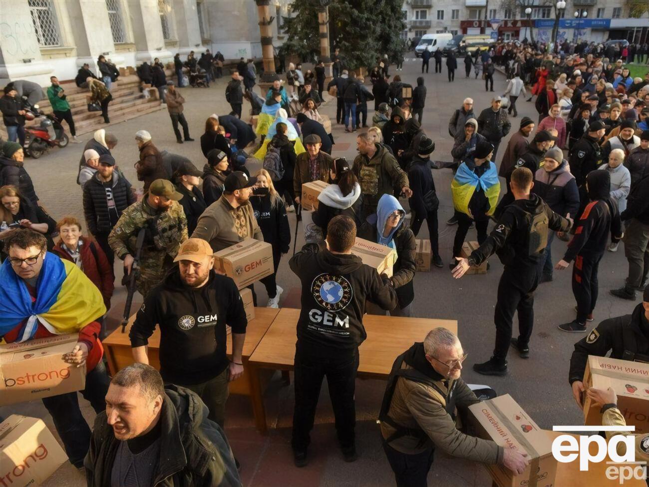 До звільненої Херсонської області доправлено вже понад 500 тонн гуманітарних вантажів