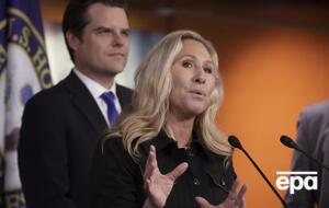 Марджорі Тейлор Грін – лідерка групи республіканців, які зареєстрували резолюцію про аудит коштів, виділених США Україні