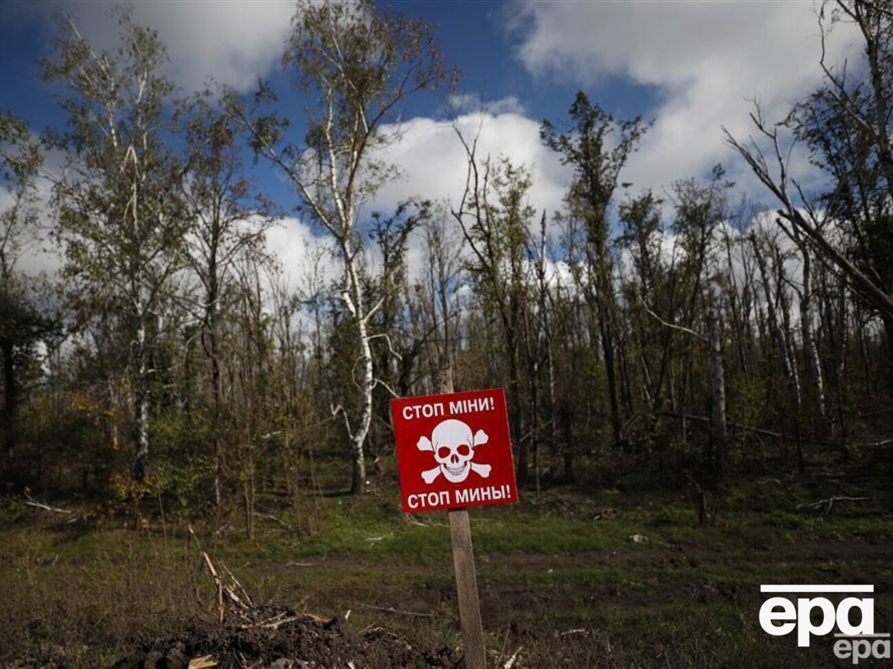 Процесс разминирования территории Украины после вторжения РФ займет годы, считают в МВД страны