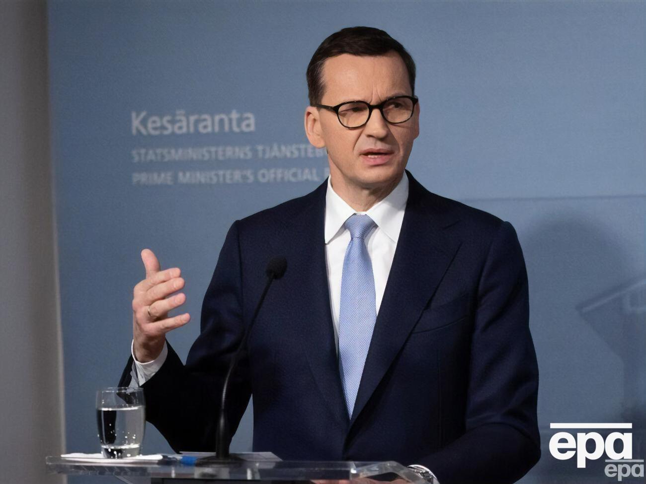 Польща хоче зберегти повну "прозорість розслідування" падіння ракети, заявив Моравецький