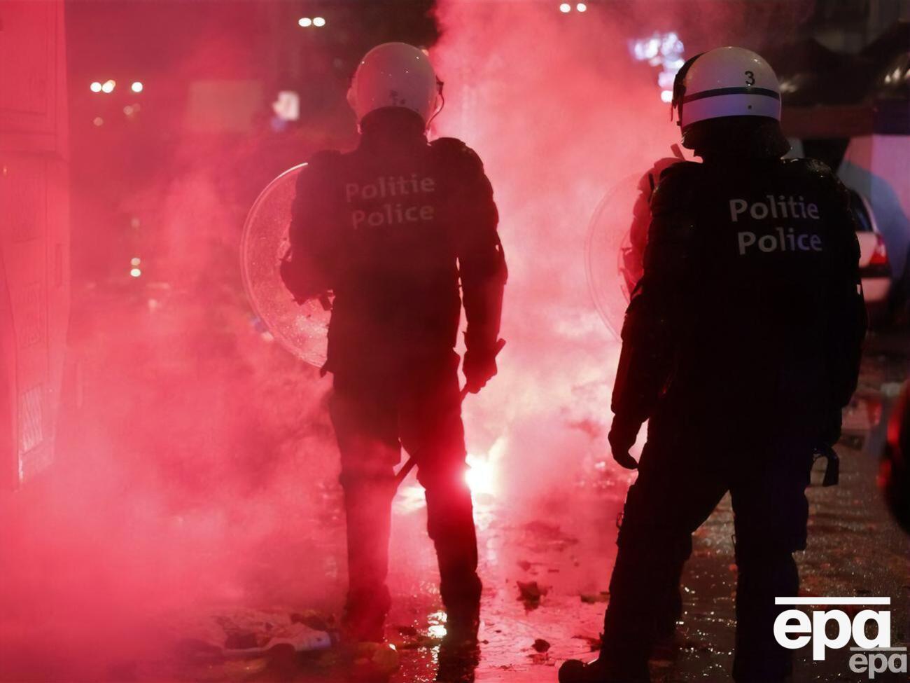 Из-за беспорядков в Брюсселе перекрыли часть города