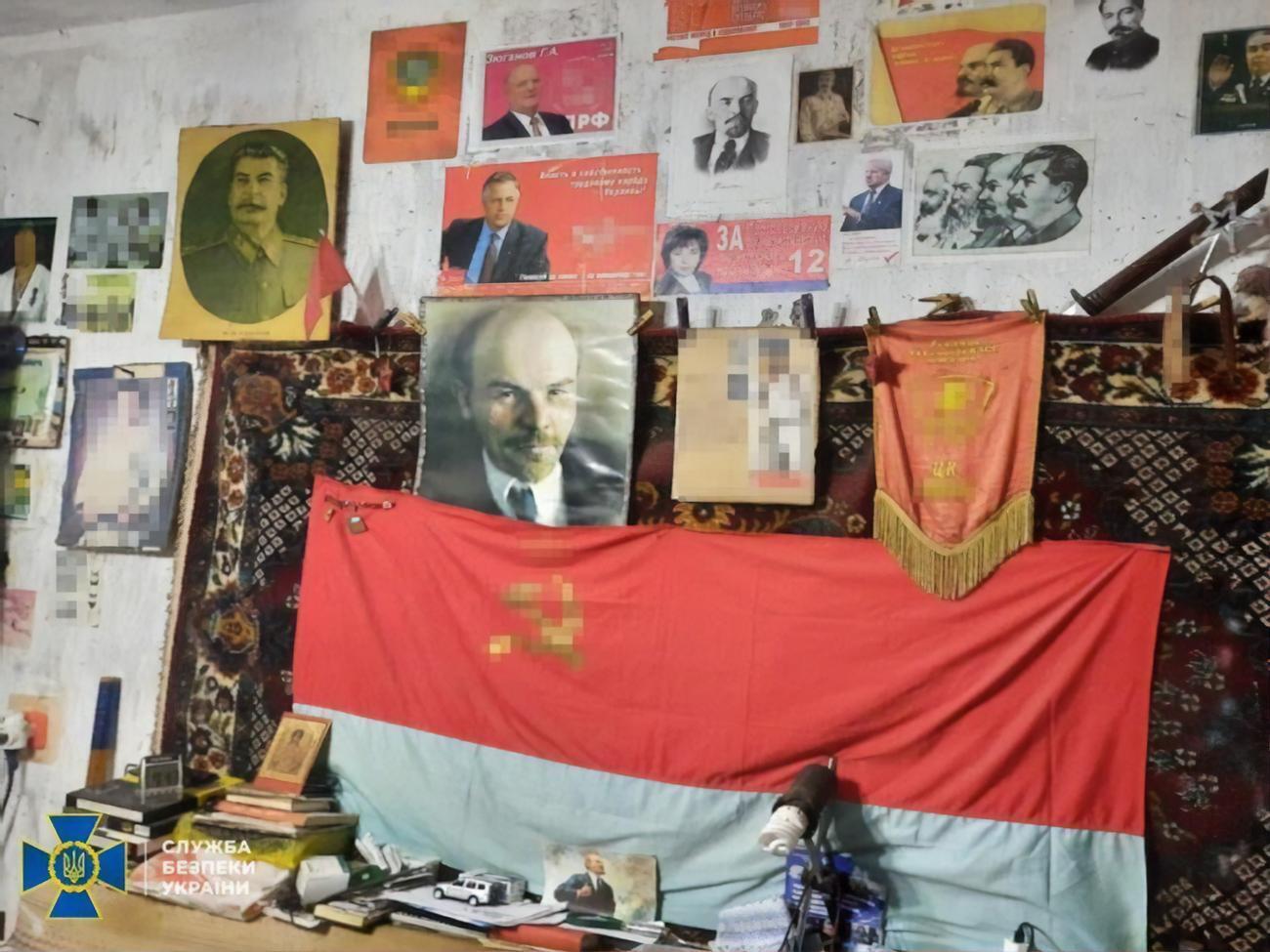 У задержанного нашли советскую символику