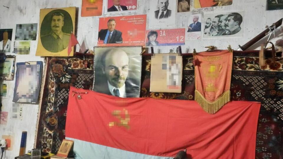У задержанного нашли советскую символику