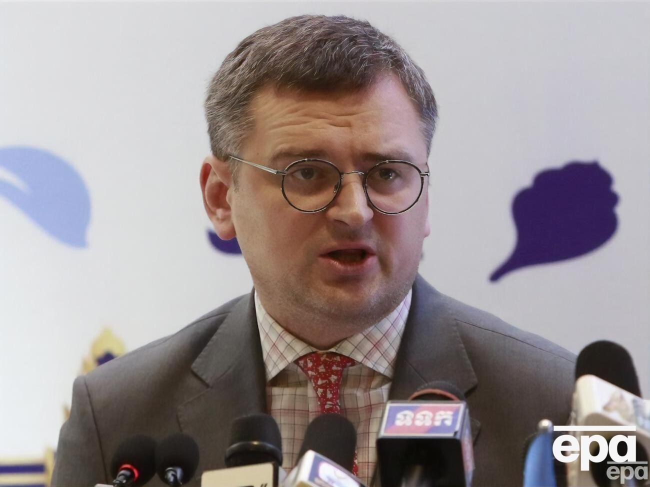 Кулеба (на фото) сказал, что Лаврову нечего делать на встрече глав МИД стран – участниц ОБСЕ, так как РФ лишь имитирует переговоры и дипломатию