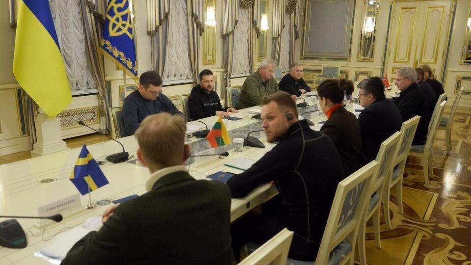 Зеленский встретился с министрами из стран Балтии и Северной Европы