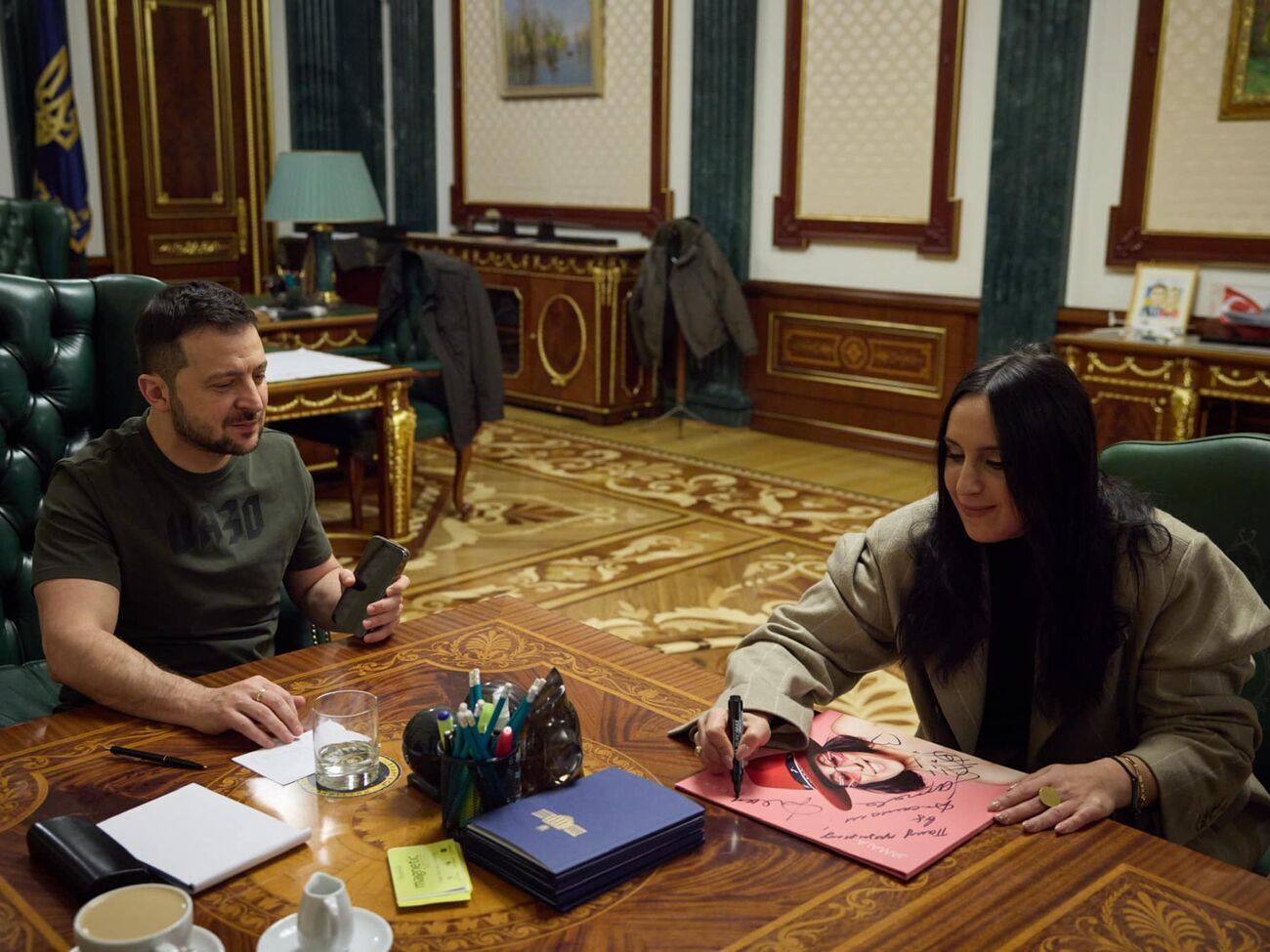 Джамала: Мала честь побачитися з лідером нашої країни, який для мене є взірцем сміливості й рішучості