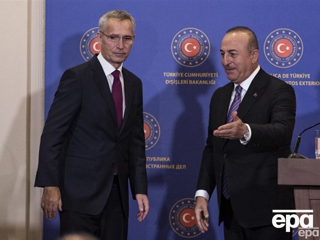 Столтенберг і Чавушоглу 3 листопада провели спільну пресконференцію