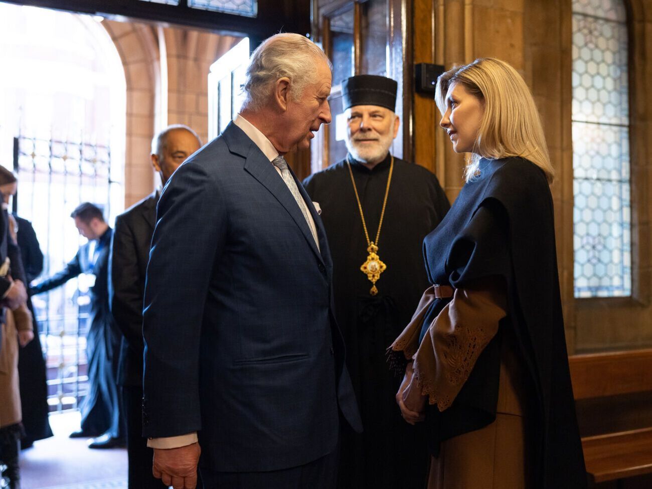Зеленська і Чарльз III зустрілися в Українському католицькому соборі у Лондоні