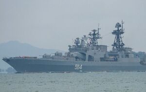 На российских кораблях нарисованы символы российской агрессии против Украины