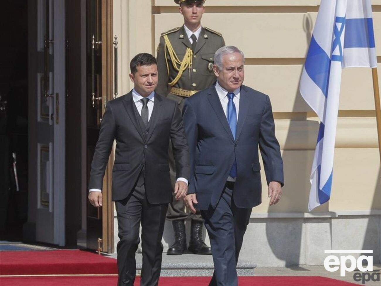 Зеленский поздравил Нетаньяху с победой на выборах. На фото&nbsp;они в Киеве во время визита Нетаньяху в Украину в 2019 году