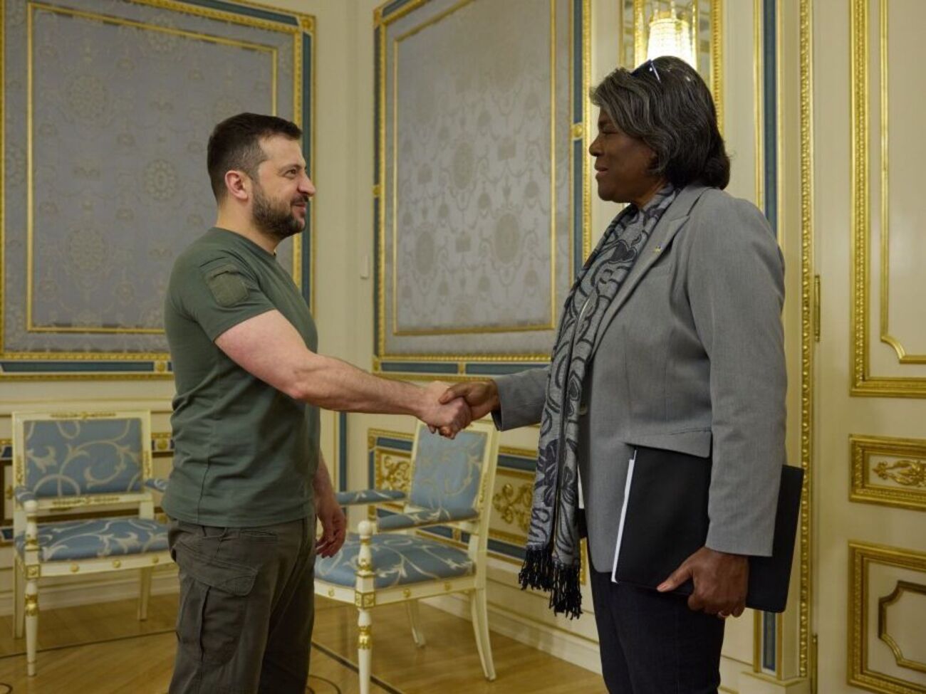 Зеленский попросил Томас-Гринфилд о помощи ООН в расследовании поставок иранских дронов России