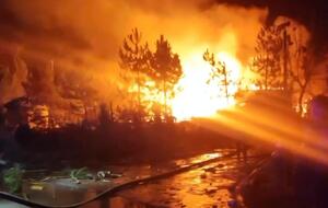 По данным Цаплиенко, горел ресторан с оккупантами и коллаборантами