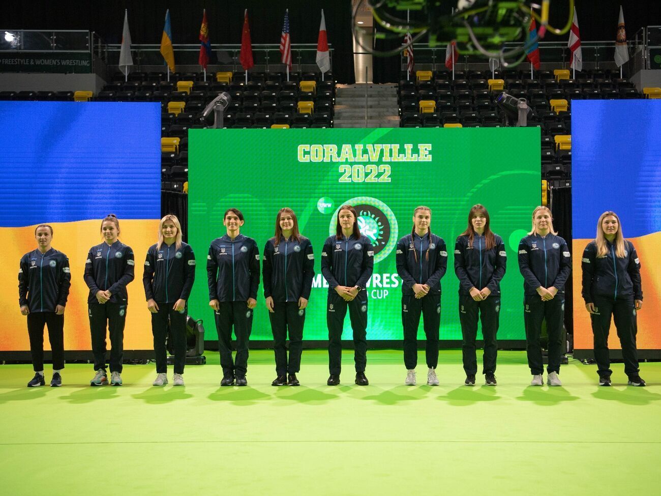 Українська збірна складалася із 10 спортсменок