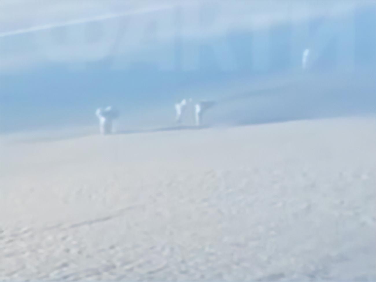 Следы от взрывов сняли на видео