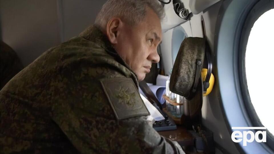 Шойгу облетів райони дислокації російських військ і перевірив передові позиції підрозділів РФ