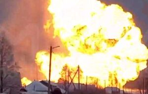 В России горит газопровод