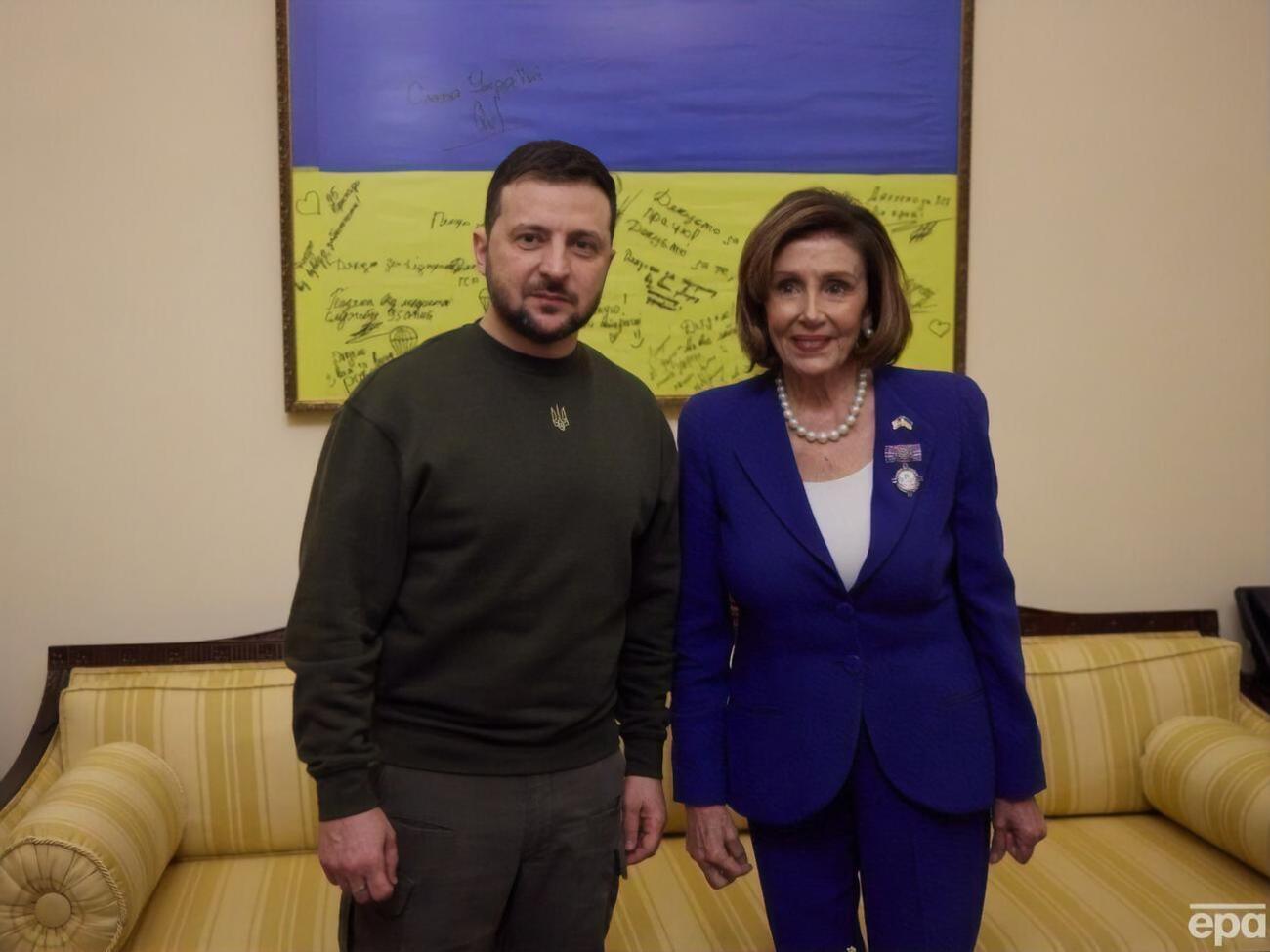 Зеленский встретился с Пелоси во время визита в США