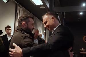 Зеленський зустрівся з Дудою, повертаючись до України після зустрічі з Байденом