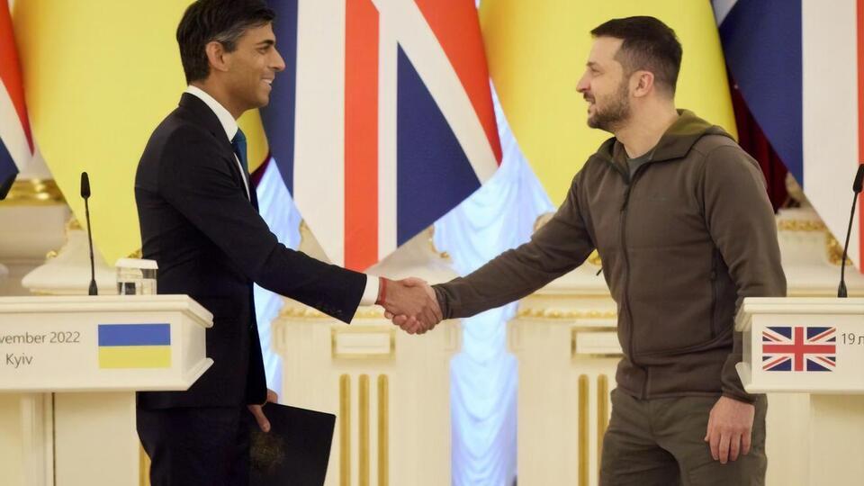 Зеленський подякував Сунаку й народу Великобританії за підтримку України