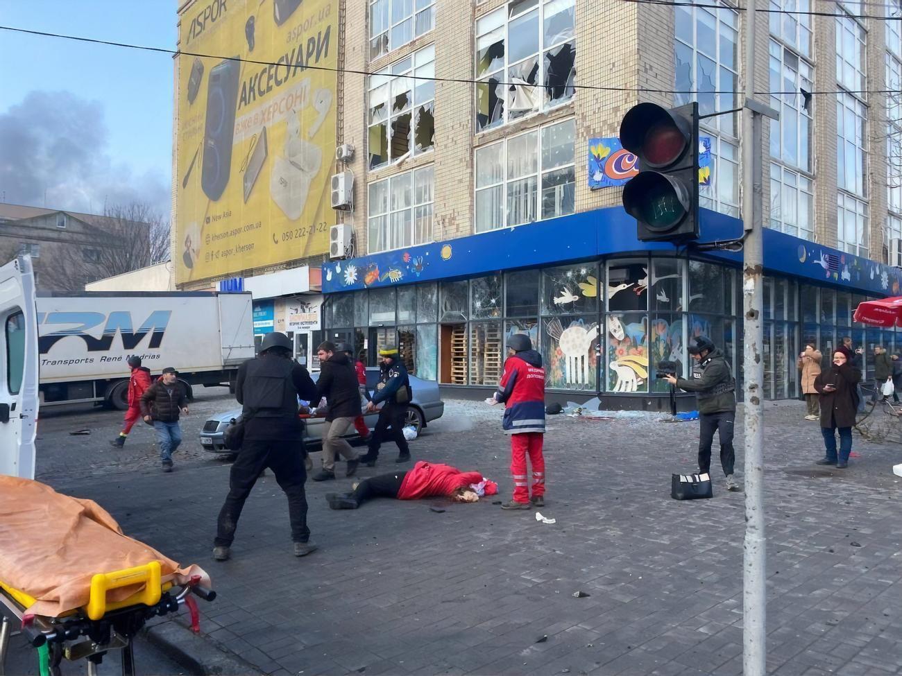 24 декабря от удара по Херсону погибло пять человек, 35 ранены