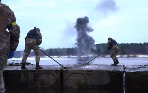 В Украине отработали противодействие возможной высадке десанта на севере страны