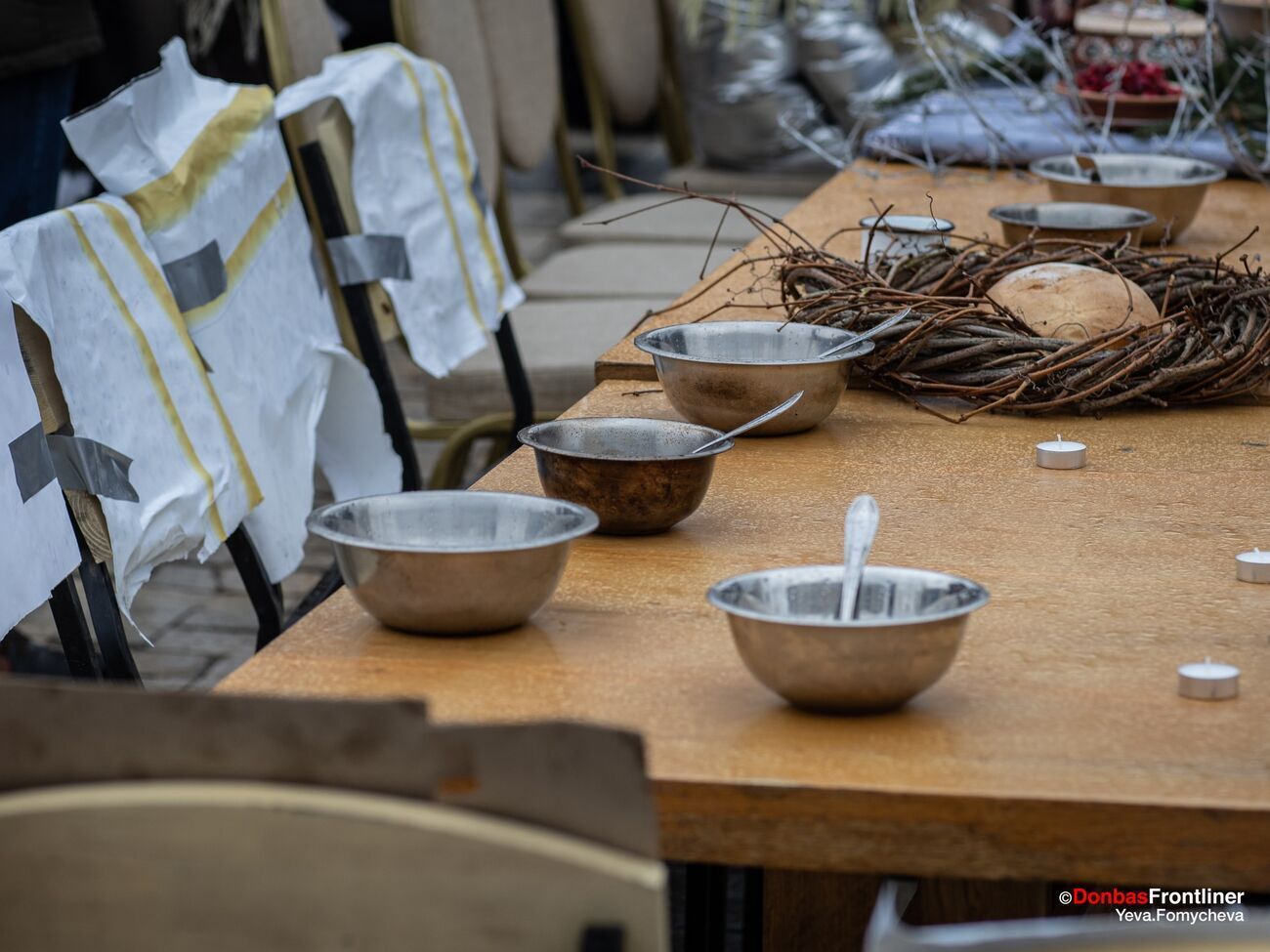 "Різдво в полоні". У Києві провели акцію із закликом домогтися звільнення українських полонених. Фоторепортаж