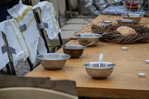 "Різдво в полоні". У Києві провели акцію із закликом домогтися звільнення українських полонених. Фоторепортаж