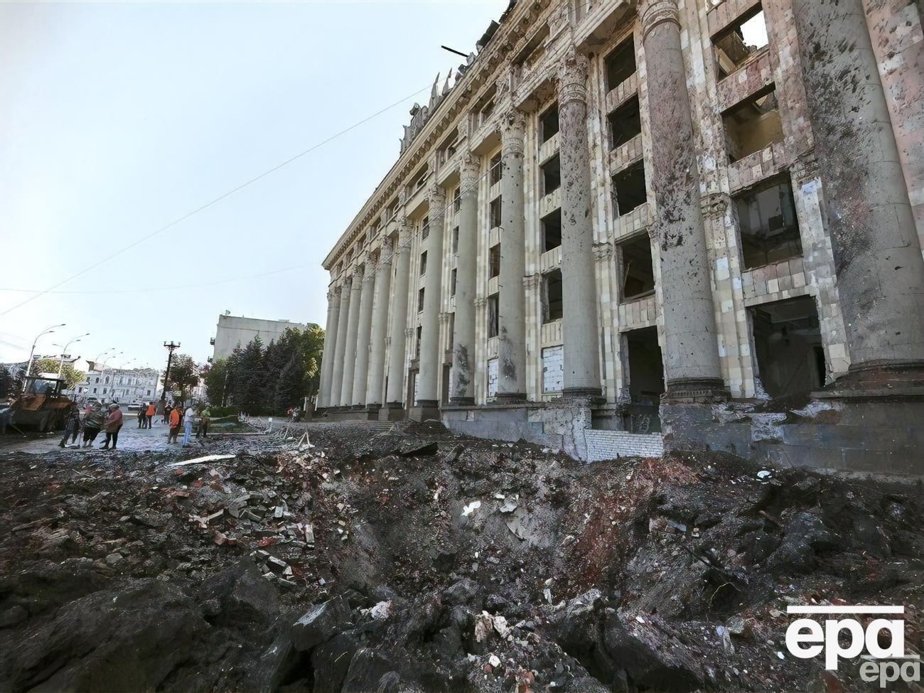 1 березня окупанти завдали удару по центру Харкова, будівлю ОДА було значно пошкоджено