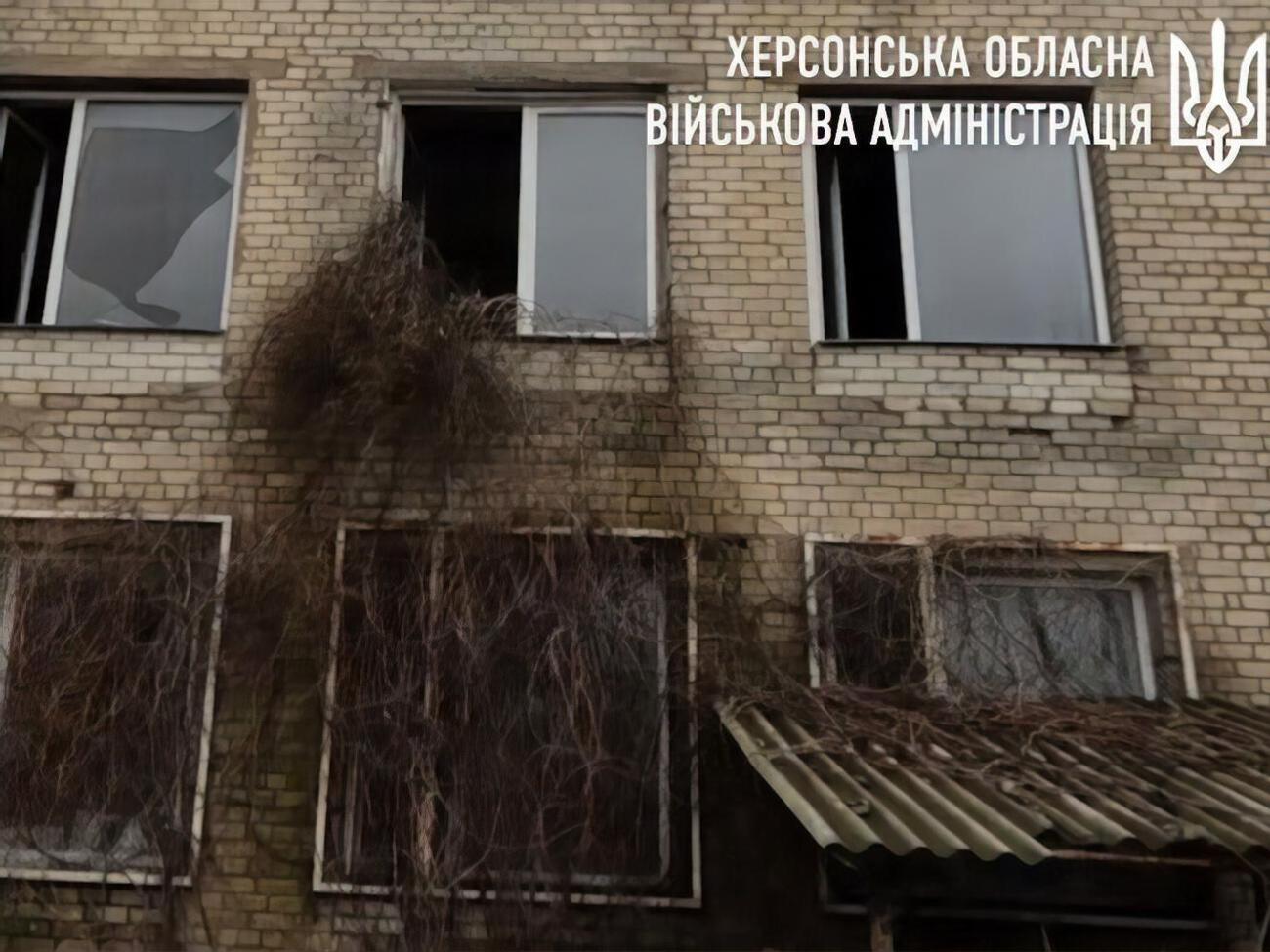 Обстрелом повреждены несколько зданий