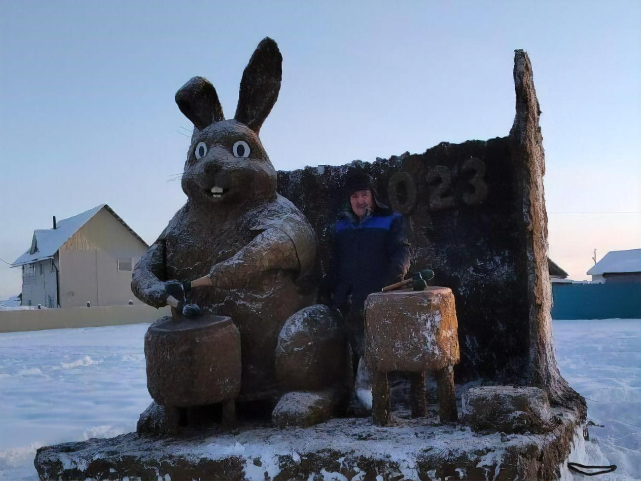 Автор скульптуры&nbsp;одолжил навоз для работы у соседей