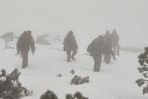Пошукову операцію ускладнювали високий сніговий покрив і погана видимість