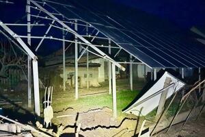 Унаслідок обстрілу розбито сонячні панелі в Нікополі