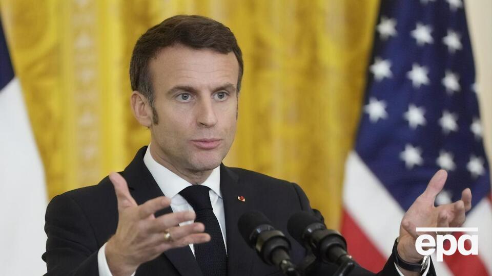 Макрон розповів, що під час візиту до США обговорював, зокрема, "архітектуру безпеки" в Європі