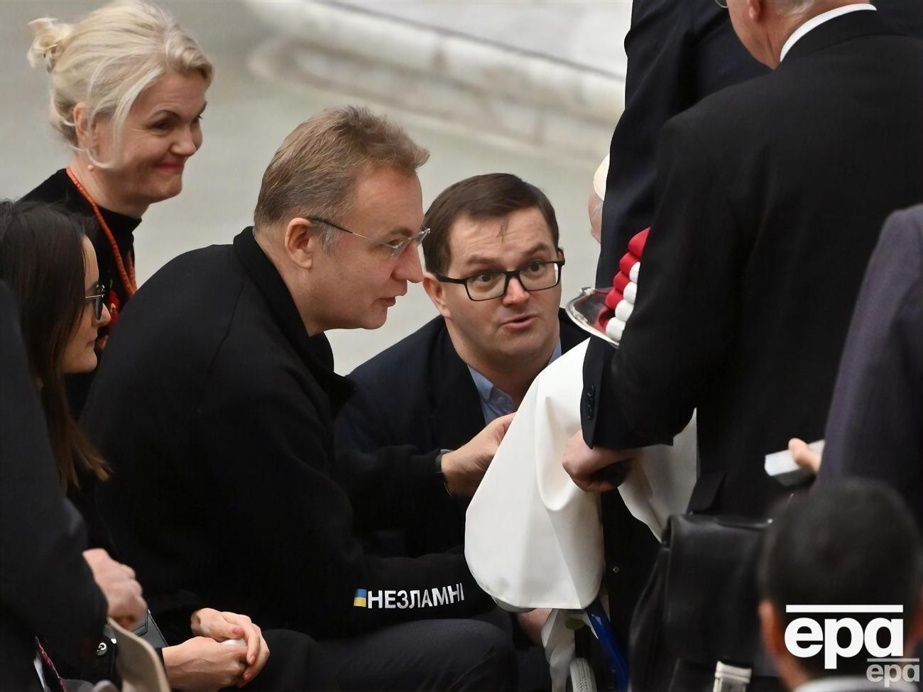 Садовый встретился с папой римским