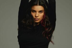 Michelle Andrade занимается спортом с тренером