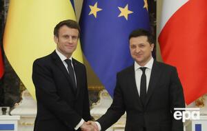 Макрон прилетал в Киев 8 февраля