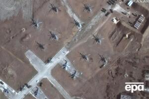 На супутникових знімках видно гелікоптери на полігоні поблизу озера Донузлав в окупованому Криму