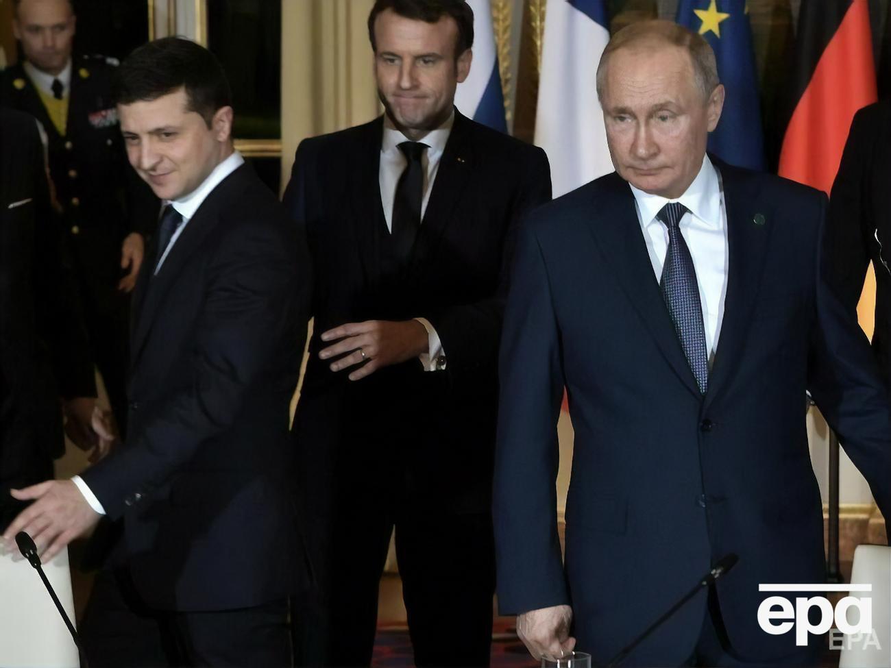 Зеленський і Путін зустрічалися особисто лише раз &ndash; у грудні 2019 року в Парижі на саміті лідерів країн нормандського формату