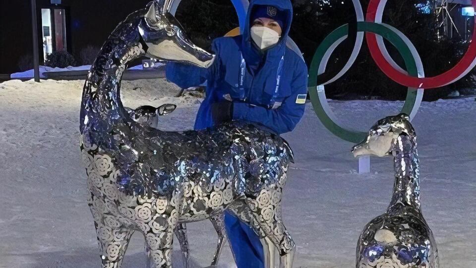 31 січня Олена опублікувала у Facebook фото з олімпійського села у Пекіні