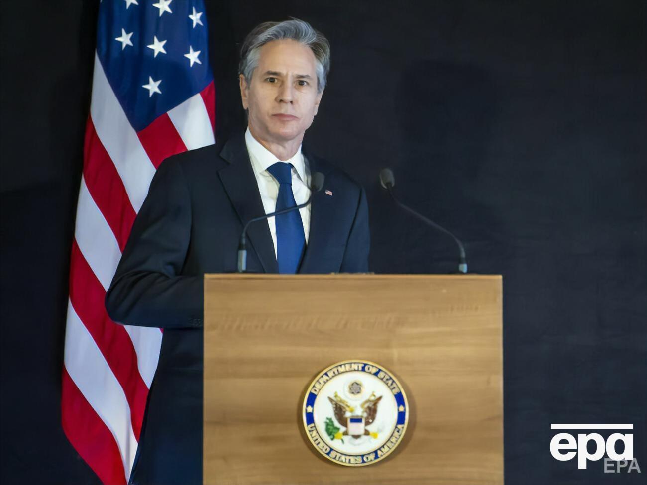 Блінкен: Дипломатична, військова та економічна підтримка України не лише триватиме, а й поглиблюватиметься